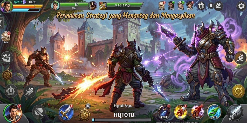 Tampilan gameplay HQTOTO yang menantang dan menarik.