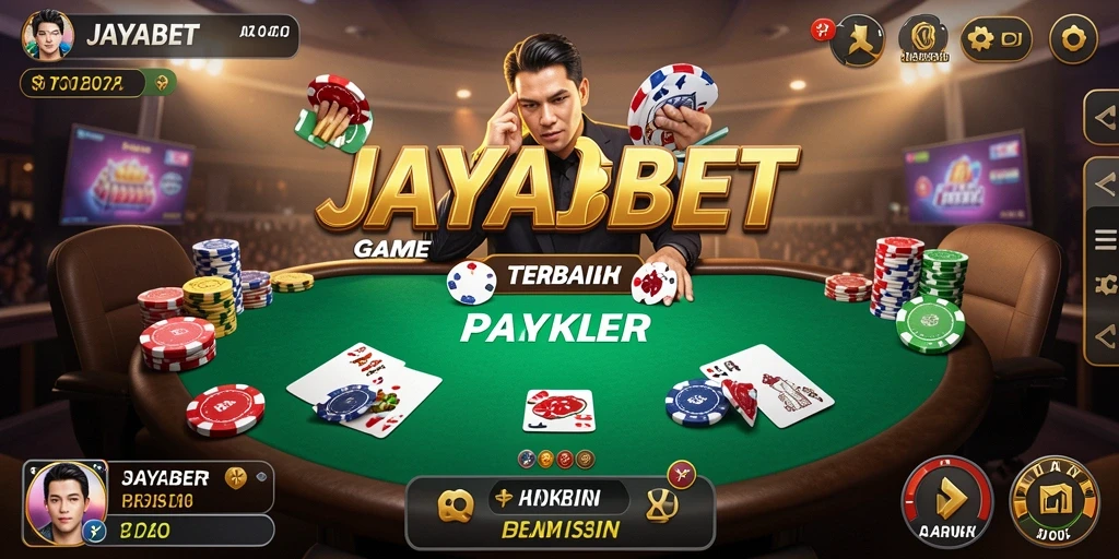 Tampilan gameplay JAYABET dengan meja poker online yang seru.