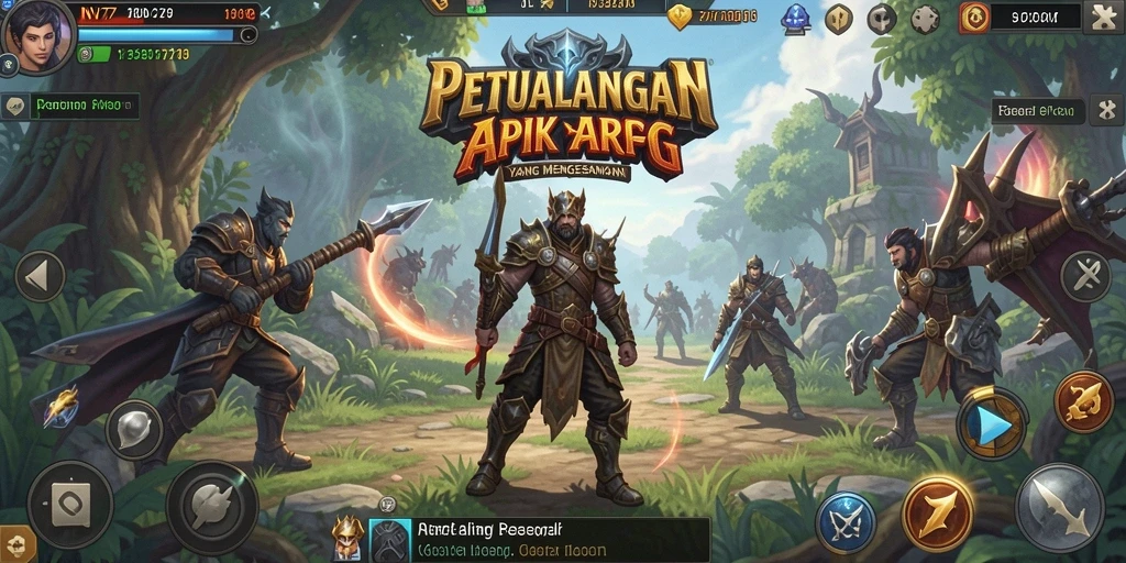 Tampilan gameplay NV77 yang menarik dalam petualangan ARPG.