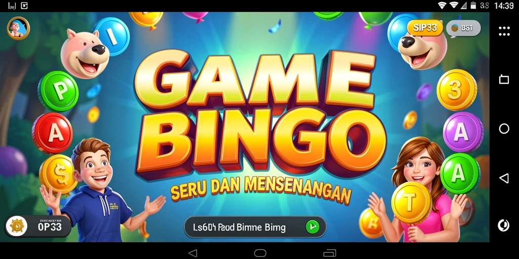 Tampilan gameplay Bingo yang seru dan interaktif di SIP33.