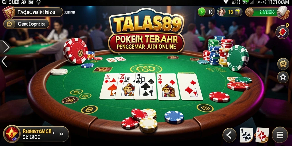 Tampilan gameplay Poker yang menarik dan mendebarkan dari TALAS89.