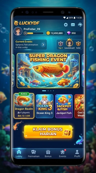 Proses unduh cepat di aplikasi luckydf untuk semua pengguna.